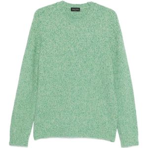 Roberto Collina, Heren, Truien, Groen, Maat: XL Katoen,