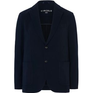 Circolo 1901, Heren, Jassen, Blauw, Maat: M Piqué,