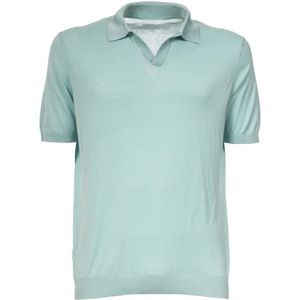 Gran Sasso, Heren, Tops, Blauw, Maat: 2XL Zijde,