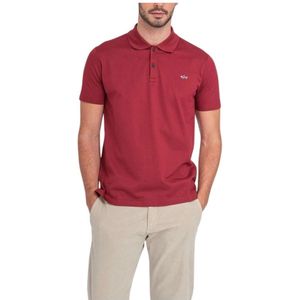 Paul & Shark, Heren, Tops, Rood, Maat: XL Piqué,