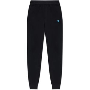 Versace, Heren, Broeken, Zwart, Maat: L Katoen,