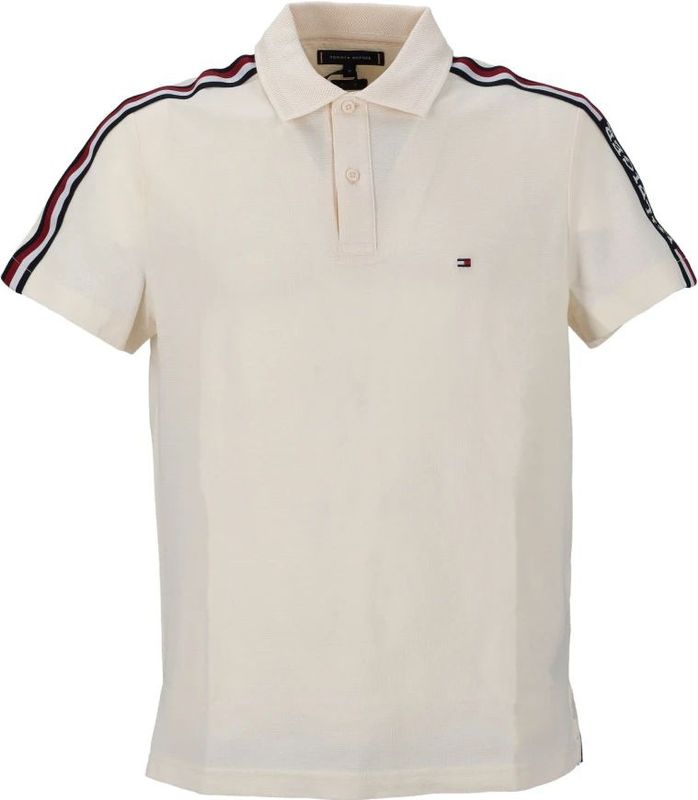Tommy Hilfiger - Poloshirt - Regular Fit - Katoen - Effen met Contraststrepen