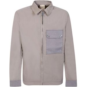 Ten C, Heren, Overhemden, Grijs, Maat: L