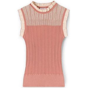 Motivi, Dames, Tops, Roze, Maat: XS Leer,
