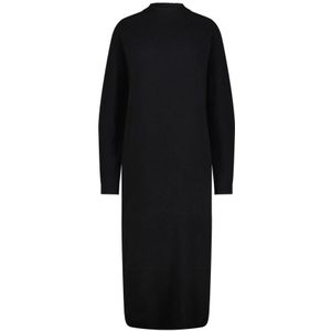Drykorn - Ribgebreide Jurk Antona - Zwart - Dames