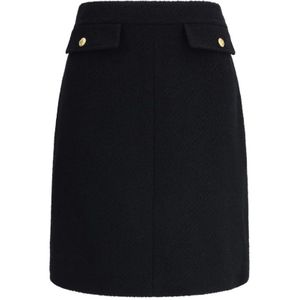 Chloé, Dames, Rokken, Zwart, Maat: L Wol,