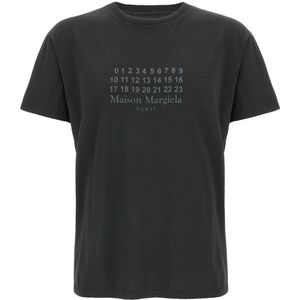 Maison Margiela, Dames, Tops, Zwart, Maat: M Katoen,