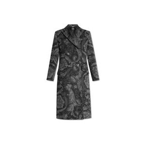 Versace Wollen jas , Gray , Dames , Maat: 2XS