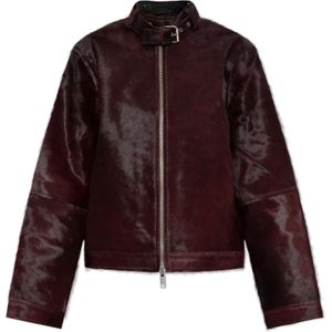 Samsøe Samsøe, Dames, Jassen, Rood, Maat: XS Leer,