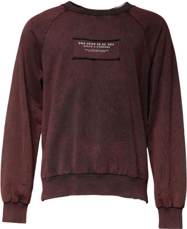 Dolce & Gabbana, Heren, Sweatshirts & Hoodies, Bruin, Maat: M Katoen,