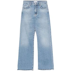 Pinko - Wide-leg Palazzo Jeans - Blauw - Katoen