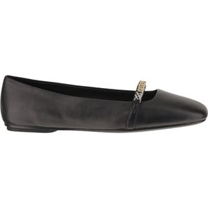 Pinko - Ballerina's - Zwart - Leer - Elegant Ontwerp