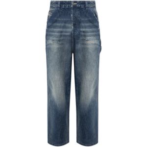 Diesel, Heren, Jeans, Blauw, Maat: W30 L32 Katoen,
