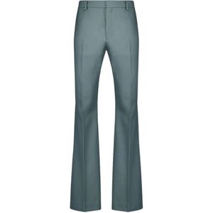 Ami Paris, Dames, Broeken, Groen, Maat: L Wol,