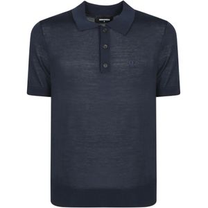 Dsquared2, Heren, Truien, Blauw, Maat: M Wol,