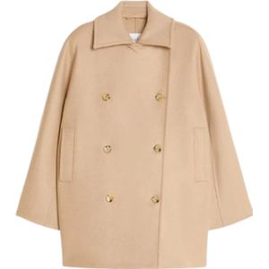 Max Mara, Dames, Jassen, Bruin, Maat: S Wol,