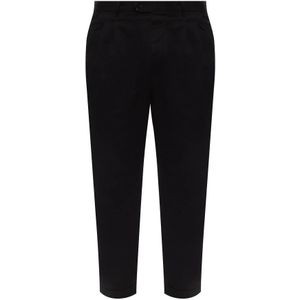 Giorgio Armani, Heren, Broeken, Zwart, Maat: L Katoen,