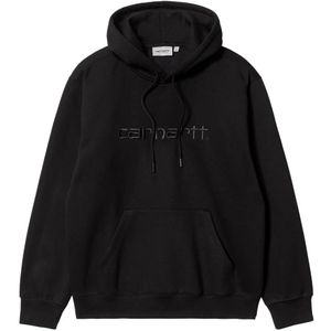 Carhartt Wip, Heren, Sweatshirts & Hoodies, Zwart, Maat: M Katoen,