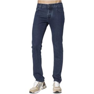 Jacob Cohën, Heren, Jeans, Blauw, Maat: W34 Katoen,