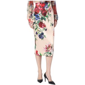 Dolce & Gabbana, Dames, Rokken, Veelkleurig, Maat: XS Viscose,