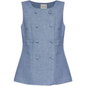 Posse, Dames, Jassen, Blauw, Maat: M Linnen,