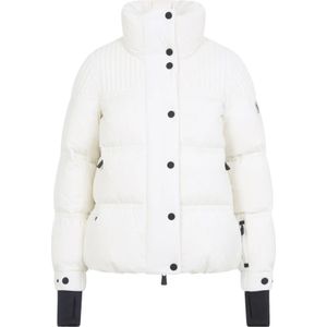 Moncler, Dames, Jassen, Beige, Maat: XS Polyamide,
