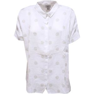 Barbour, Dames, Blouses & Shirts, Wit, Maat: M Linnen,