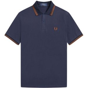 Fred Perry, Heren, Tops, Blauw, Maat: 3XS Katoen,