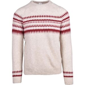 Eleventy, Heren, Truien, Beige, Maat: 2XL Zijde,