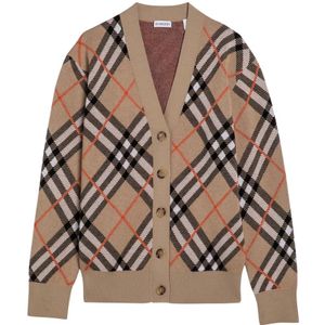 Burberry Korte Cardigan Sweater , Beige , Dames , Maat: XS