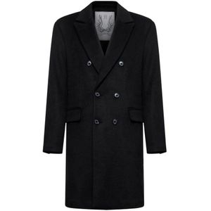 Richmond, Heren, Mantels, Zwart, Maat: S Wol,