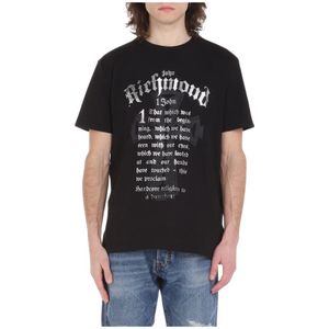 John Richmond, Heren, Tops, Zwart, Maat: S
