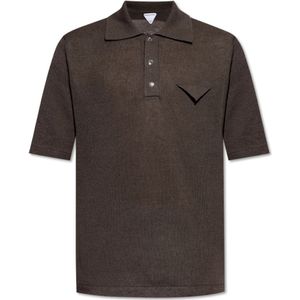 Bottega Veneta, Heren, Tops, Bruin, Maat: S Linnen,