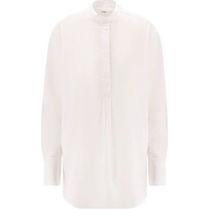 TotêMe, Dames, Blouses & Shirts, Wit, Maat: 2XS Katoen,