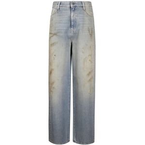 Golden Goose, Dames, Jeans, Blauw, Maat: W27 Denim,