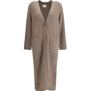 Loulou Studio, Dames, Truien, Beige, Maat: M Wol,