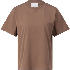 Loulou Studio, Dames, Tops, Bruin, Maat: S Katoen,