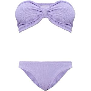 Hunza G, Dames, Badkleding, Paars, Maat: ONE Size Polyamide,