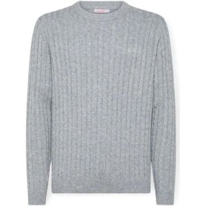 Sun68, Heren, Truien, Grijs, Maat: M Wol,