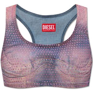 Diesel, Dames, Sport, Roze, Maat: S Denim,