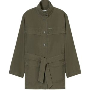Closed, Dames, Mantels, Groen, Maat: M Katoen,