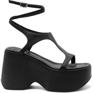 Vic Matié, Dames, Schoenen, Zwart, Maat: 35 EU Leer,