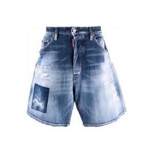 Dsquared2 Stijlvolle Denim Shorts , Blue , Dames , Maat: 2XL