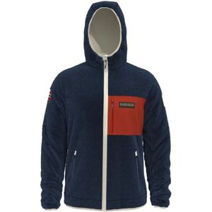Napapijri, Heren, Jassen, Blauw, Maat: L Fleece,