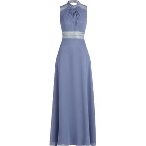 vera mont, Dames, Jurken, Blauw, Maat: XL Chiffon,