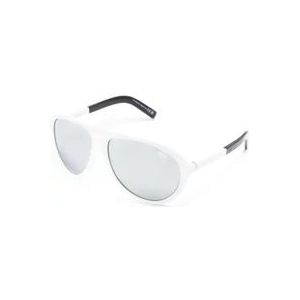 Moncler Witte zonnebril met originele accessoires , White , unisex , Maat: 62 MM