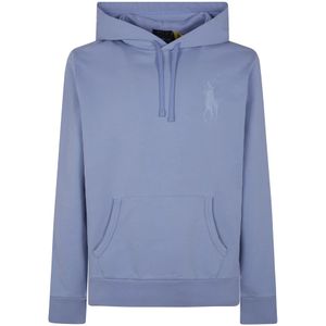 Polo Ralph Lauren, Heren, Sweatshirts & Hoodies, Blauw, Maat: S Katoen,