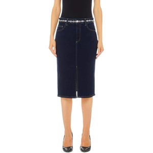Liu Jo, Dames, Rokken, Blauw, Maat: W26 Katoen,