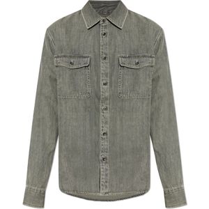Rag & Bone, Heren, Overhemden, Grijs, Maat: S Denim,
