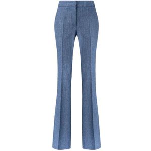 Genny, Dames, Broeken, Blauw, Maat: XS Leer,